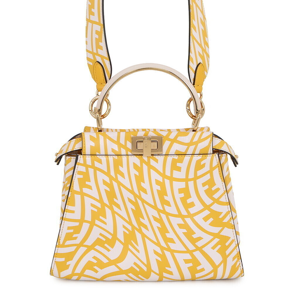 Fendi FF Vertigo Peekaboo Leather Handbag - Picture 2 of 10